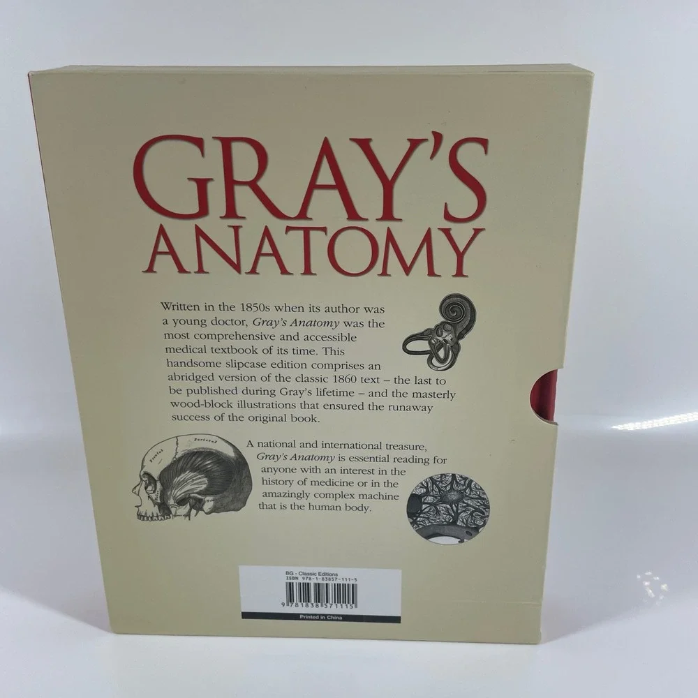 Grays Anatomy Classic 1860 Text Abridged Slipcase Arcturus 2019 Hardcover